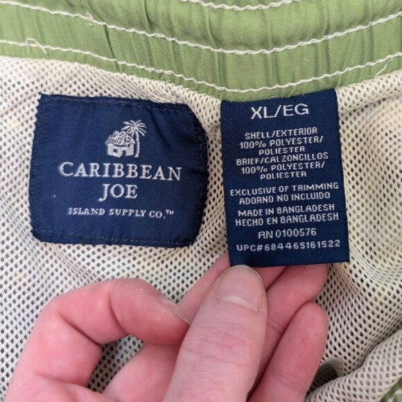 (2/$20) Caribbean Joe Brown Floral Swim Trunks - Picture 6 of 6